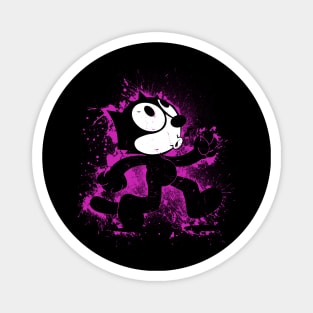 Felix The Cat Walking Spray Paint Magnet